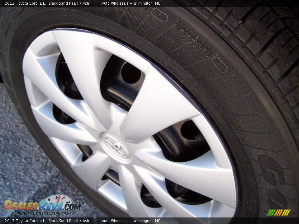 2013 Toyota Corolla L Black Sand Pearl / Ash Photo #8