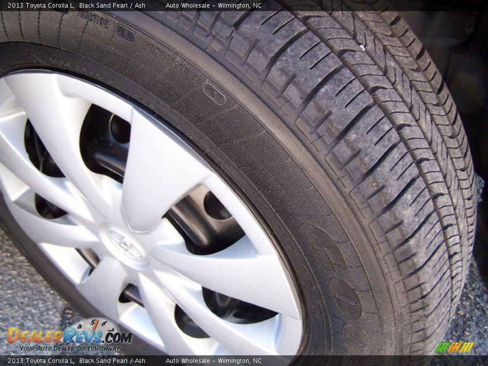 2013 Toyota Corolla L Black Sand Pearl / Ash Photo #9