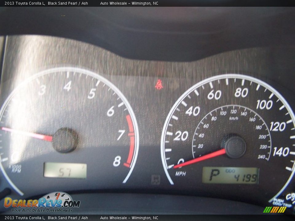 2013 Toyota Corolla L Black Sand Pearl / Ash Photo #16