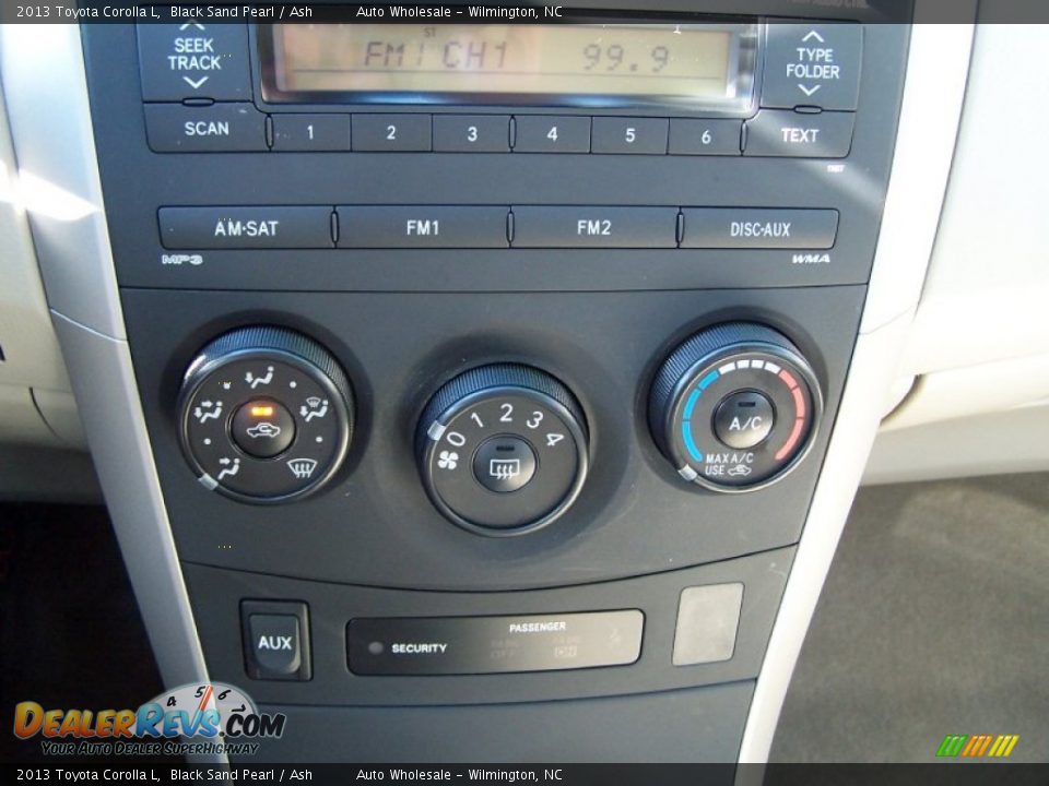 2013 Toyota Corolla L Black Sand Pearl / Ash Photo #18