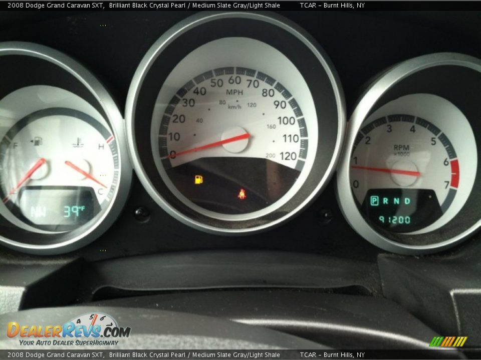 2008 Dodge Grand Caravan SXT Brilliant Black Crystal Pearl / Medium Slate Gray/Light Shale Photo #13