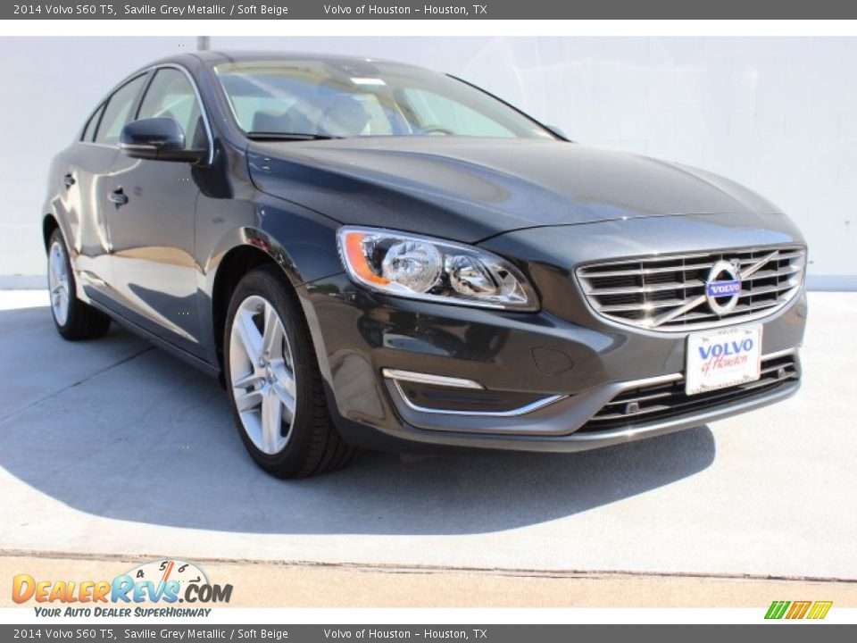 2014 Volvo S60 T5 Saville Grey Metallic / Soft Beige Photo #1