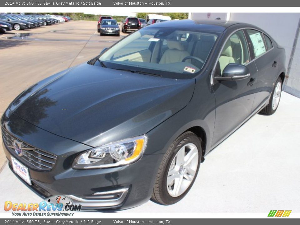 2014 Volvo S60 T5 Saville Grey Metallic / Soft Beige Photo #3
