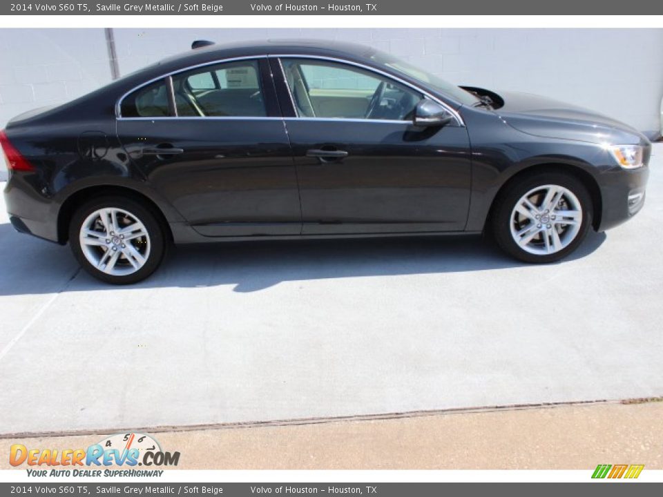 2014 Volvo S60 T5 Saville Grey Metallic / Soft Beige Photo #8