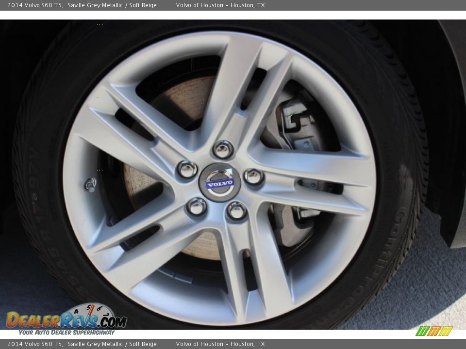2014 Volvo S60 T5 Saville Grey Metallic / Soft Beige Photo #9