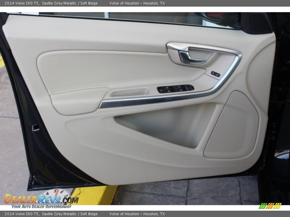 2014 Volvo S60 T5 Saville Grey Metallic / Soft Beige Photo #10