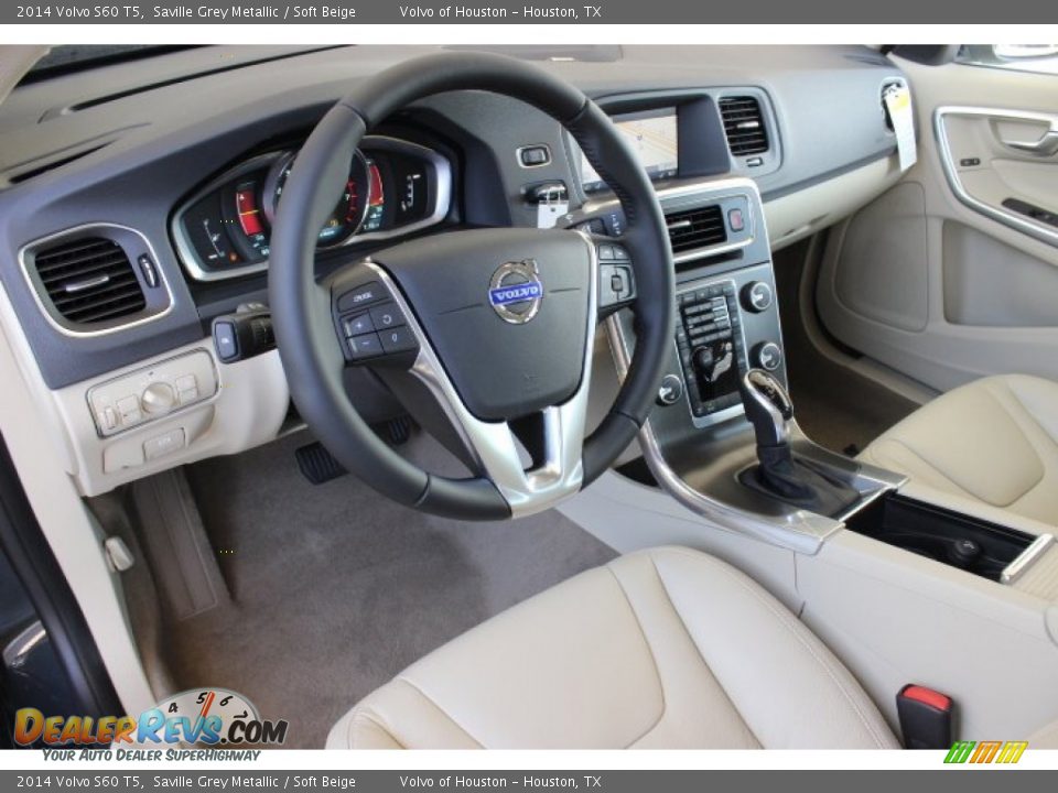 2014 Volvo S60 T5 Saville Grey Metallic / Soft Beige Photo #11