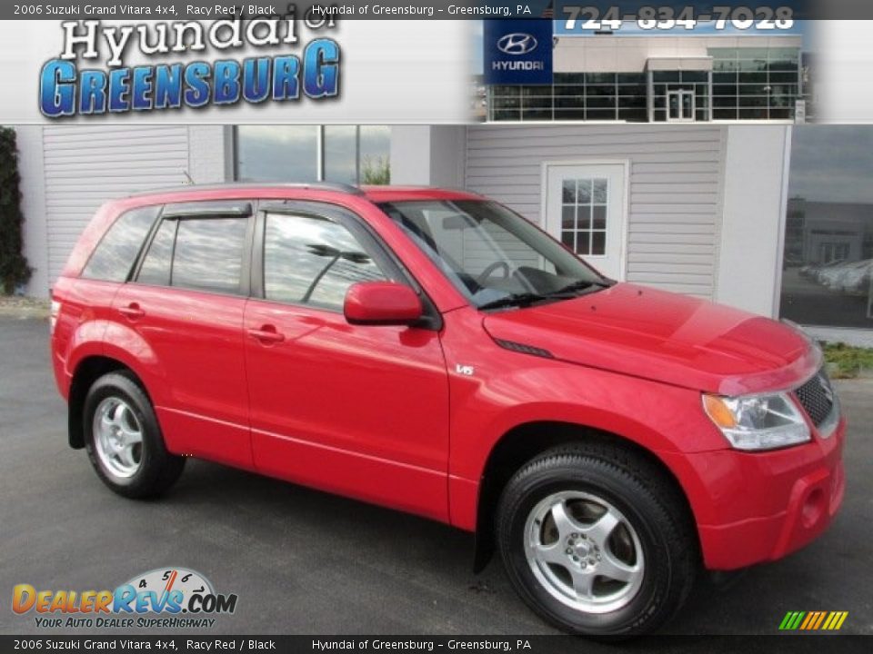 2006 Suzuki Grand Vitara 4x4 Racy Red / Black Photo #1