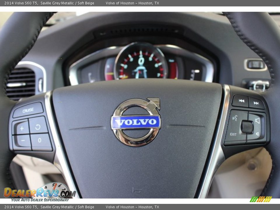 2014 Volvo S60 T5 Saville Grey Metallic / Soft Beige Photo #22