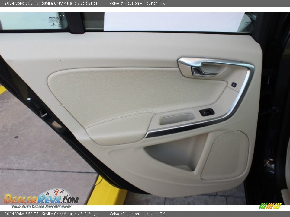 2014 Volvo S60 T5 Saville Grey Metallic / Soft Beige Photo #24