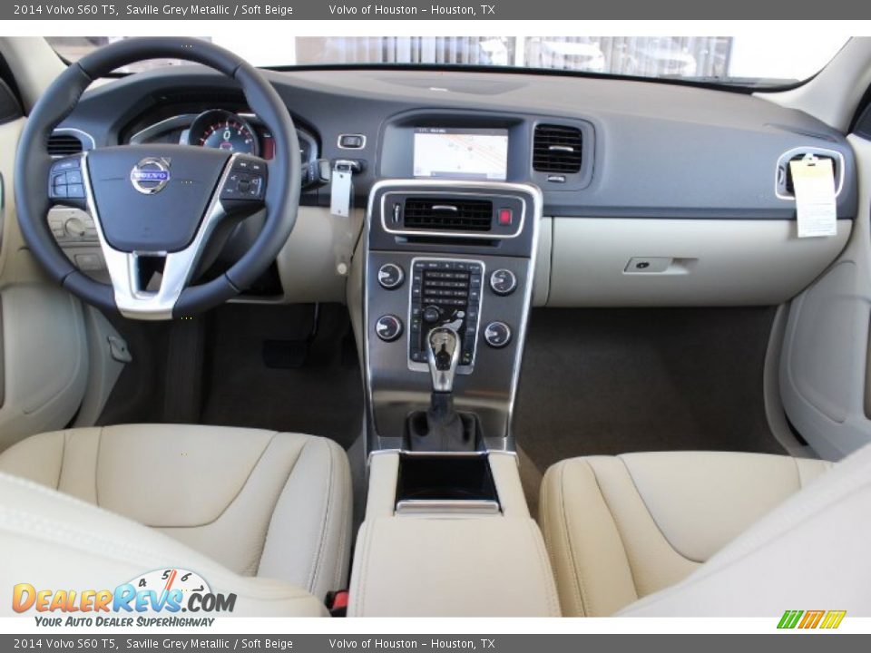 2014 Volvo S60 T5 Saville Grey Metallic / Soft Beige Photo #28