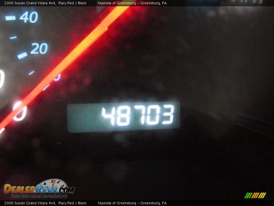 2006 Suzuki Grand Vitara 4x4 Racy Red / Black Photo #25