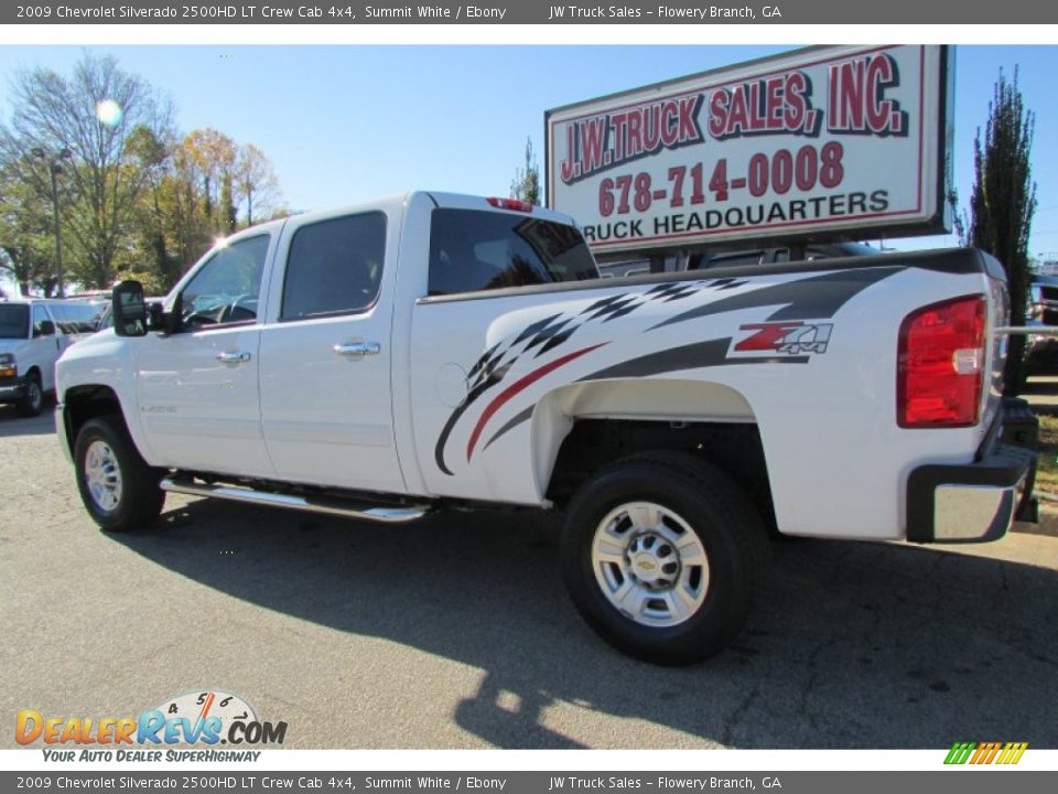 2009 Chevrolet Silverado 2500HD LT Crew Cab 4x4 Summit White / Ebony Photo #5