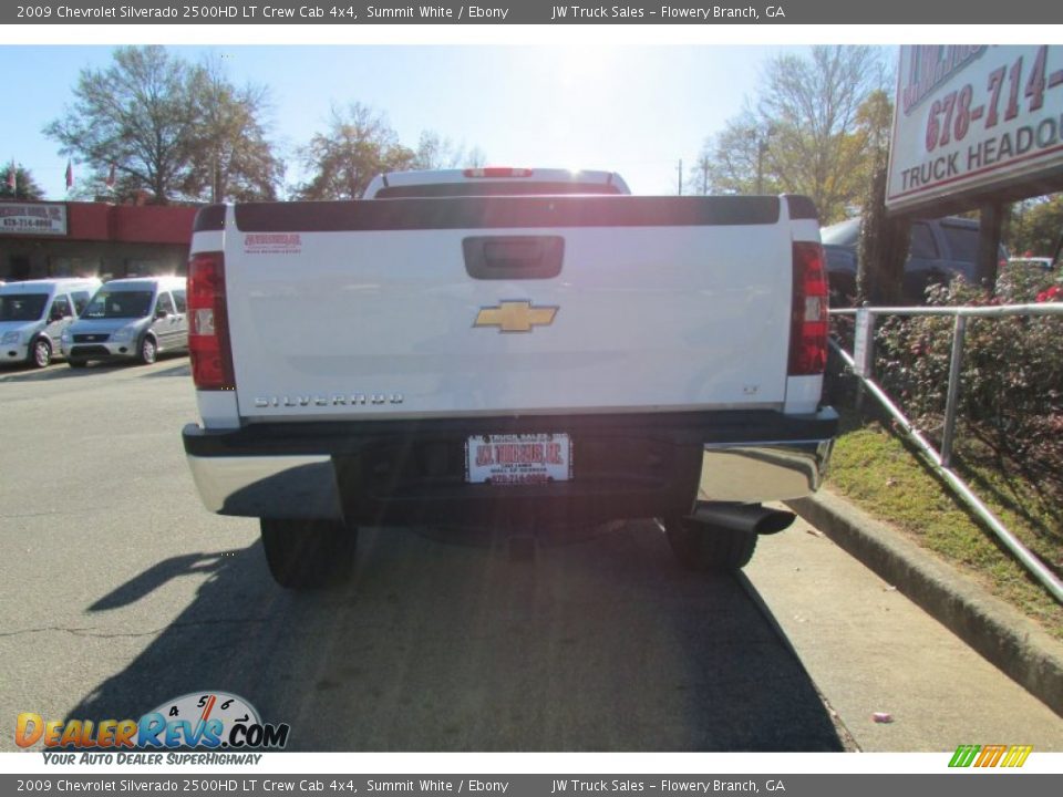 2009 Chevrolet Silverado 2500HD LT Crew Cab 4x4 Summit White / Ebony Photo #7