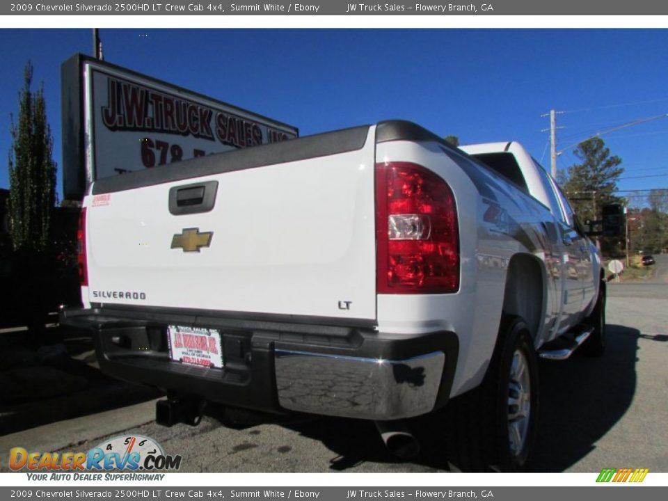 2009 Chevrolet Silverado 2500HD LT Crew Cab 4x4 Summit White / Ebony Photo #8