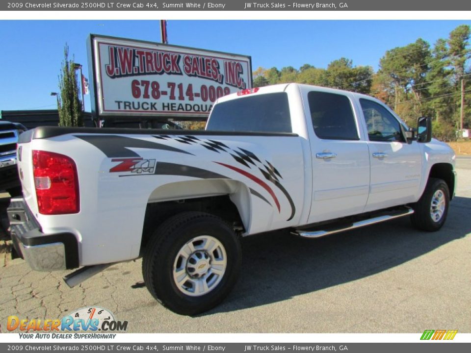 2009 Chevrolet Silverado 2500HD LT Crew Cab 4x4 Summit White / Ebony Photo #9