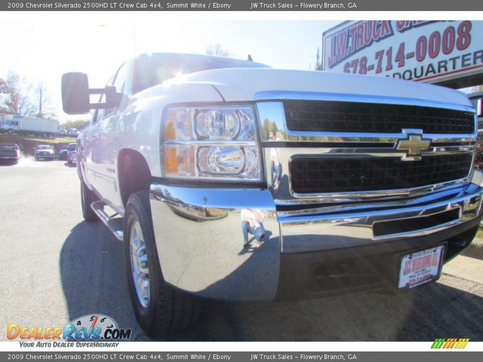 2009 Chevrolet Silverado 2500HD LT Crew Cab 4x4 Summit White / Ebony Photo #12