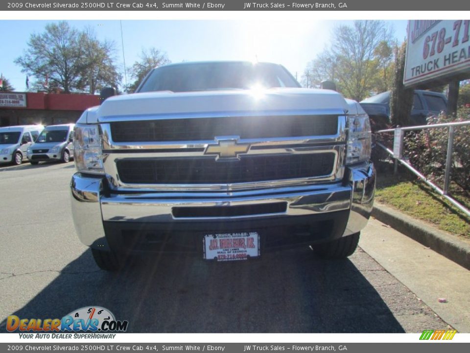 2009 Chevrolet Silverado 2500HD LT Crew Cab 4x4 Summit White / Ebony Photo #13
