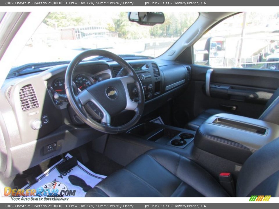 2009 Chevrolet Silverado 2500HD LT Crew Cab 4x4 Summit White / Ebony Photo #19