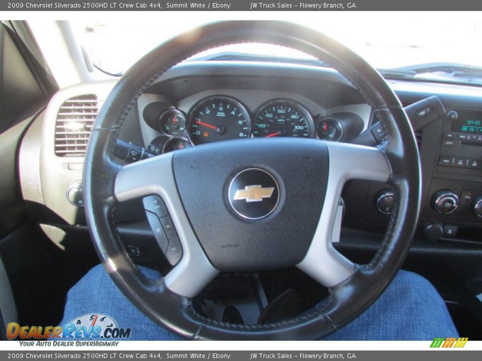 2009 Chevrolet Silverado 2500HD LT Crew Cab 4x4 Summit White / Ebony Photo #21