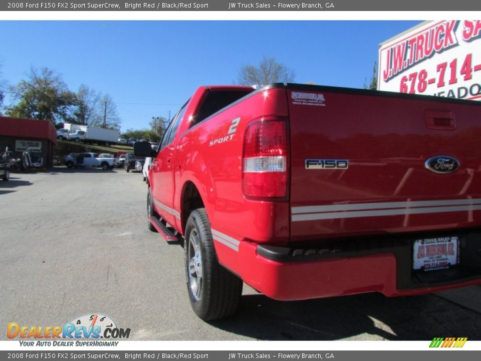 2008 Ford F150 FX2 Sport SuperCrew Bright Red / Black/Red Sport Photo #6