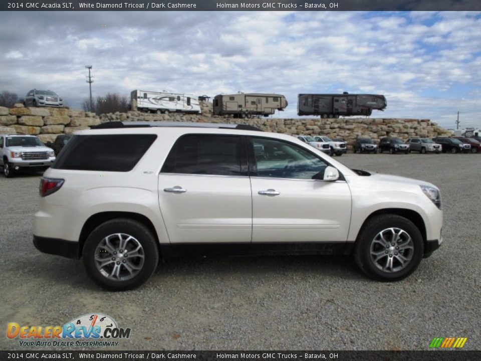 2014 GMC Acadia SLT White Diamond Tricoat / Dark Cashmere Photo #1