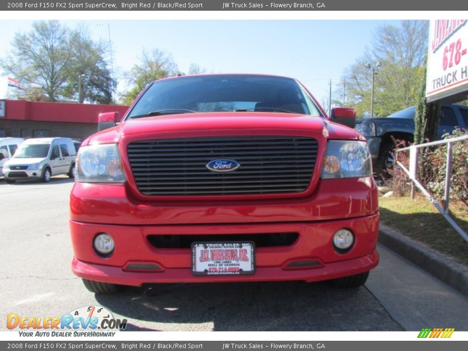 2008 Ford F150 FX2 Sport SuperCrew Bright Red / Black/Red Sport Photo #13