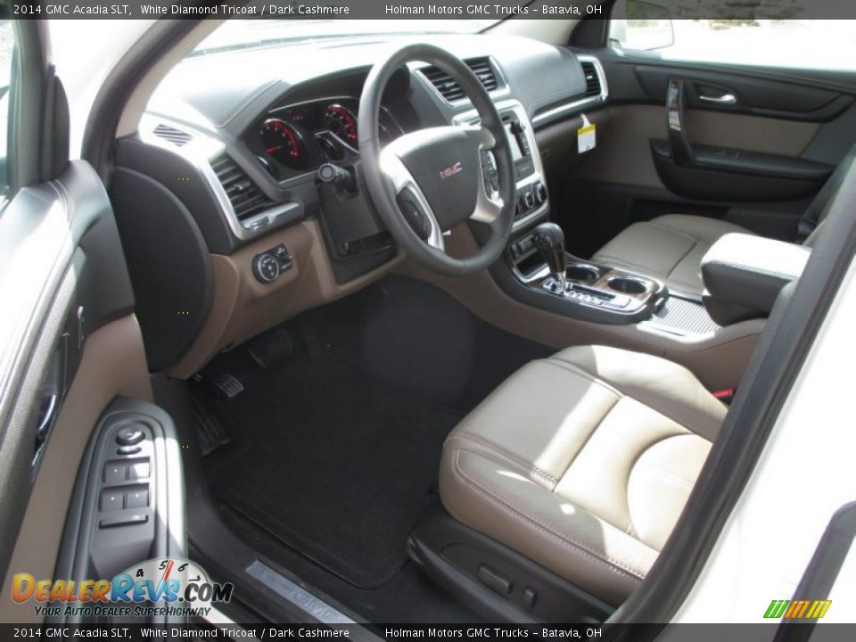 2014 GMC Acadia SLT White Diamond Tricoat / Dark Cashmere Photo #5