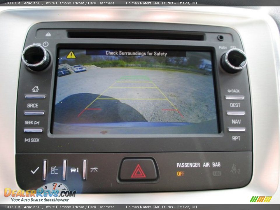 2014 GMC Acadia SLT White Diamond Tricoat / Dark Cashmere Photo #12