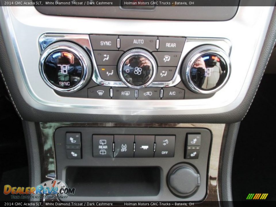 2014 GMC Acadia SLT White Diamond Tricoat / Dark Cashmere Photo #13