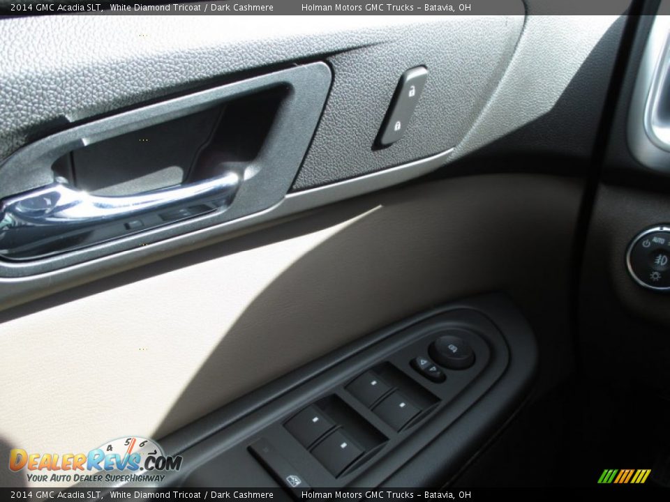 2014 GMC Acadia SLT White Diamond Tricoat / Dark Cashmere Photo #19