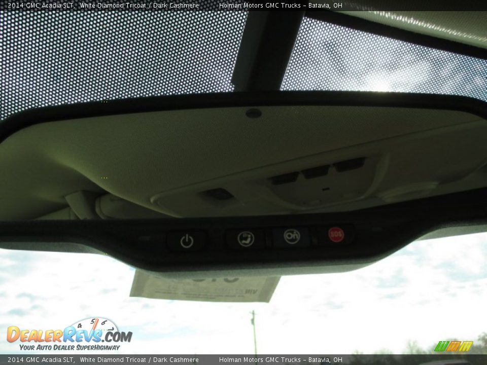 2014 GMC Acadia SLT White Diamond Tricoat / Dark Cashmere Photo #21