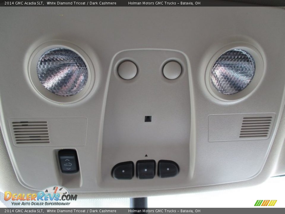 2014 GMC Acadia SLT White Diamond Tricoat / Dark Cashmere Photo #22