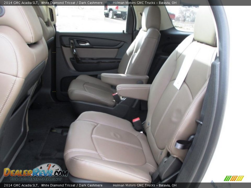 2014 GMC Acadia SLT White Diamond Tricoat / Dark Cashmere Photo #26