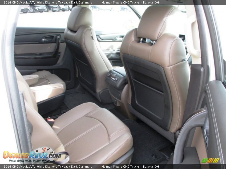 2014 GMC Acadia SLT White Diamond Tricoat / Dark Cashmere Photo #33