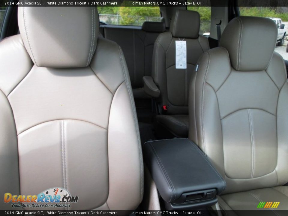 2014 GMC Acadia SLT White Diamond Tricoat / Dark Cashmere Photo #35