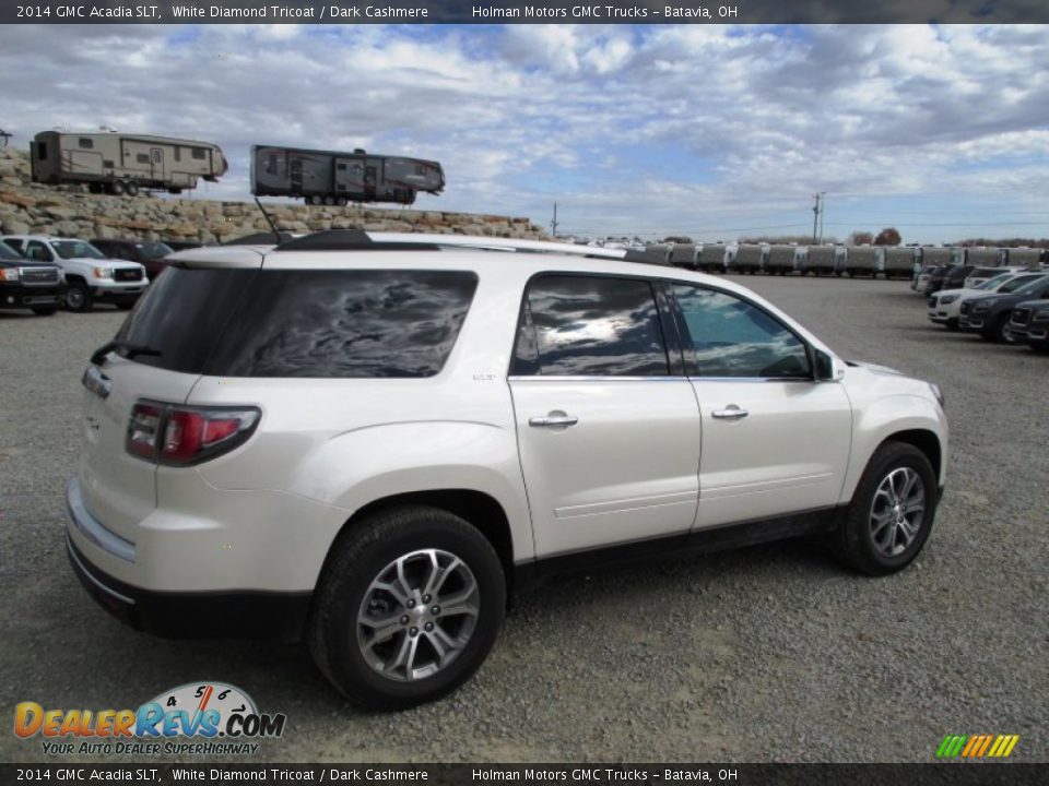 2014 GMC Acadia SLT White Diamond Tricoat / Dark Cashmere Photo #36