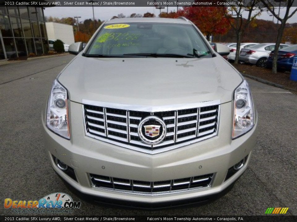 2013 Cadillac SRX Luxury AWD Silver Coast Metallic / Shale/Brownstone Photo #8