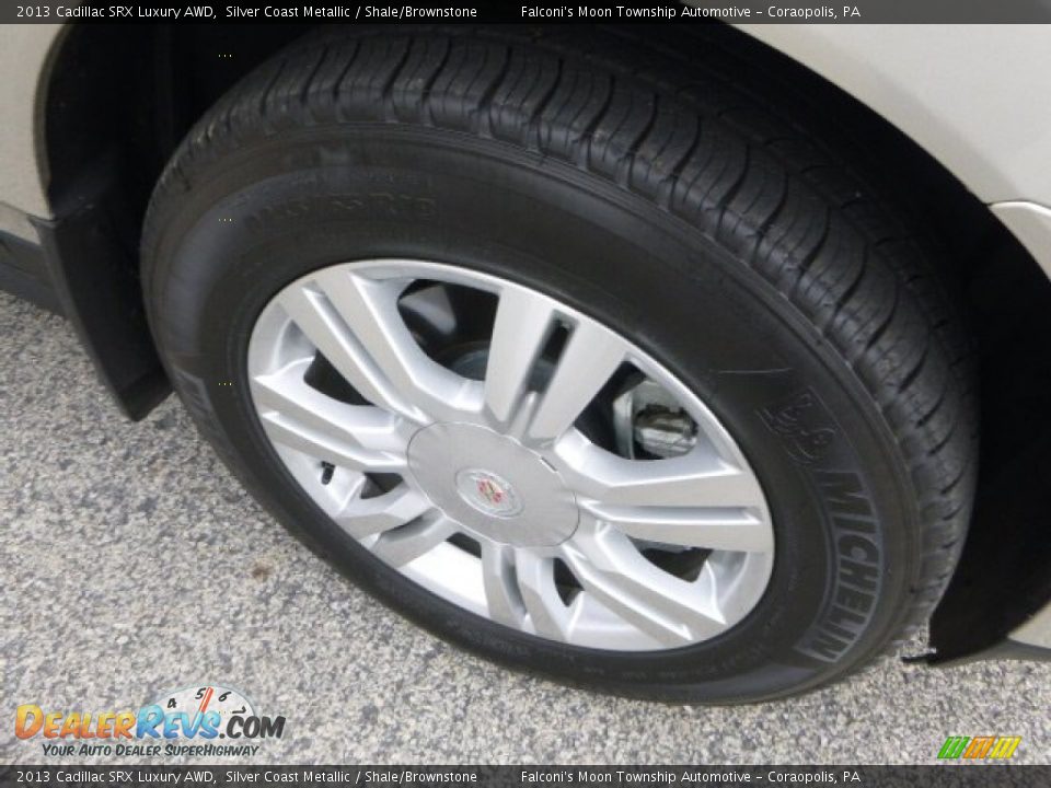 2013 Cadillac SRX Luxury AWD Silver Coast Metallic / Shale/Brownstone Photo #9