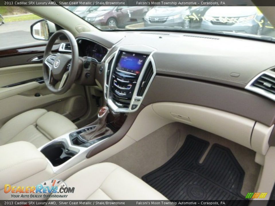2013 Cadillac SRX Luxury AWD Silver Coast Metallic / Shale/Brownstone Photo #11