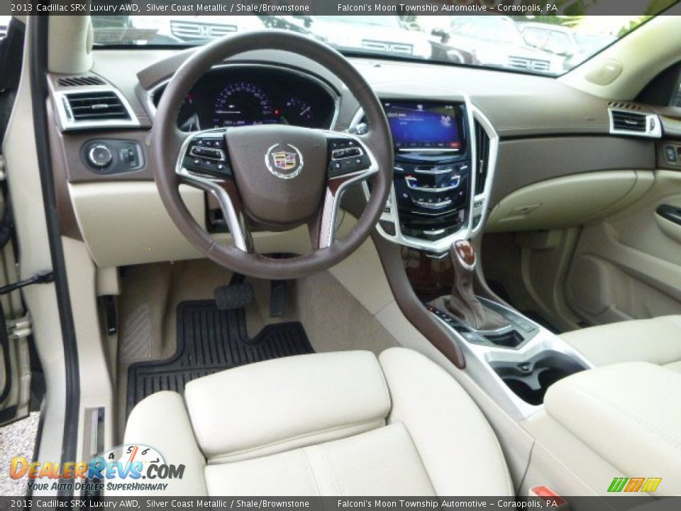 2013 Cadillac SRX Luxury AWD Silver Coast Metallic / Shale/Brownstone Photo #18