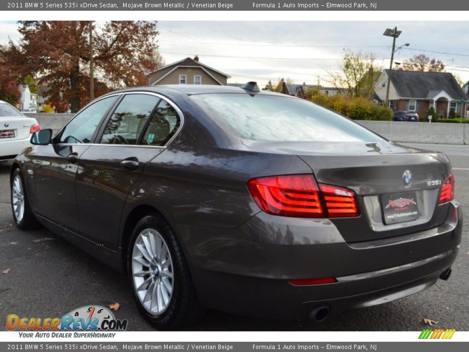 2011 BMW 5 Series 535i xDrive Sedan Mojave Brown Metallic / Venetian Beige Photo #7