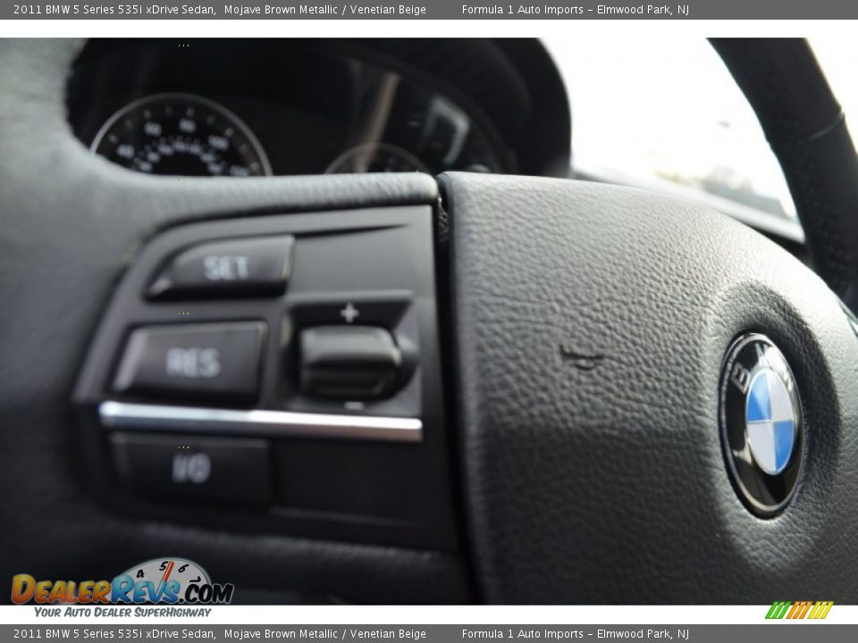 2011 BMW 5 Series 535i xDrive Sedan Mojave Brown Metallic / Venetian Beige Photo #10