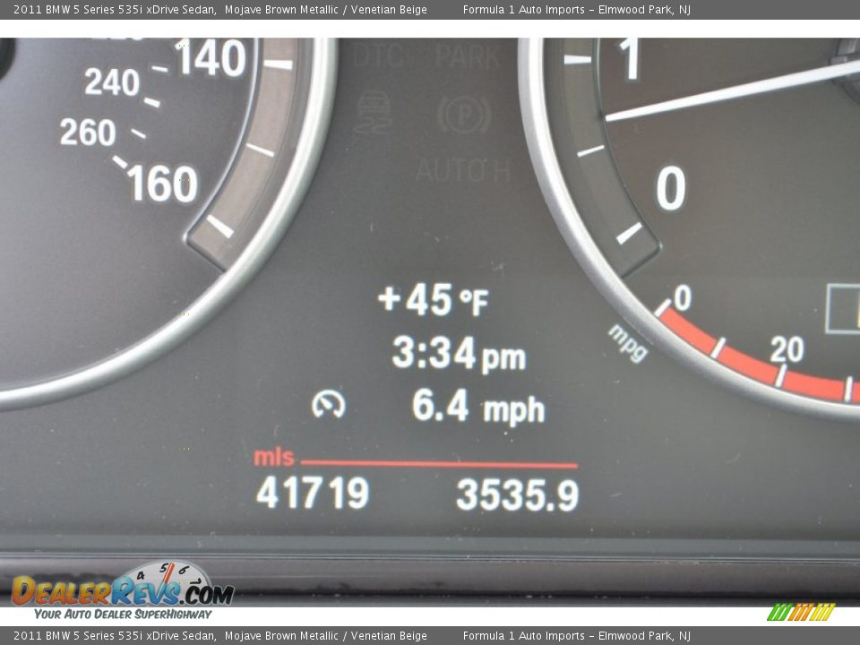 2011 BMW 5 Series 535i xDrive Sedan Mojave Brown Metallic / Venetian Beige Photo #12