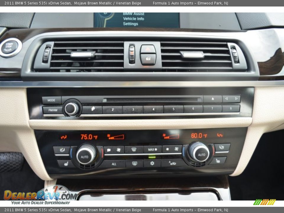 2011 BMW 5 Series 535i xDrive Sedan Mojave Brown Metallic / Venetian Beige Photo #14