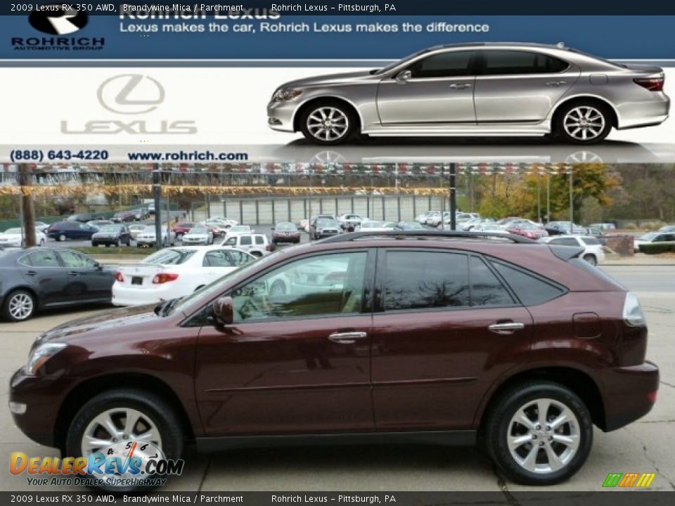 2009 Lexus RX 350 AWD Brandywine Mica / Parchment Photo #1