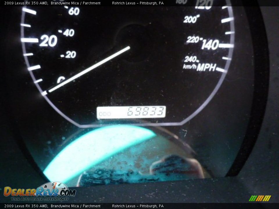 2009 Lexus RX 350 AWD Brandywine Mica / Parchment Photo #8
