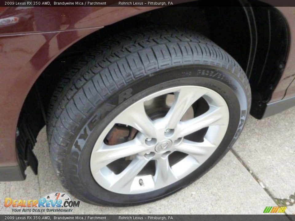 2009 Lexus RX 350 AWD Brandywine Mica / Parchment Photo #14