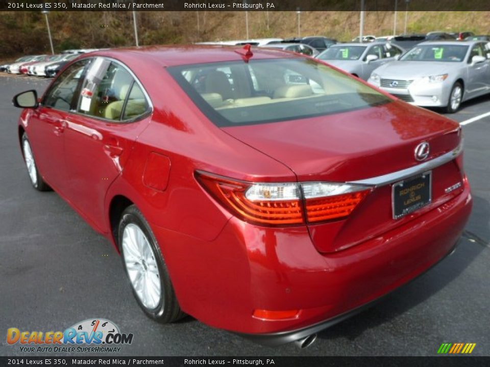2014 Lexus ES 350 Matador Red Mica / Parchment Photo #2