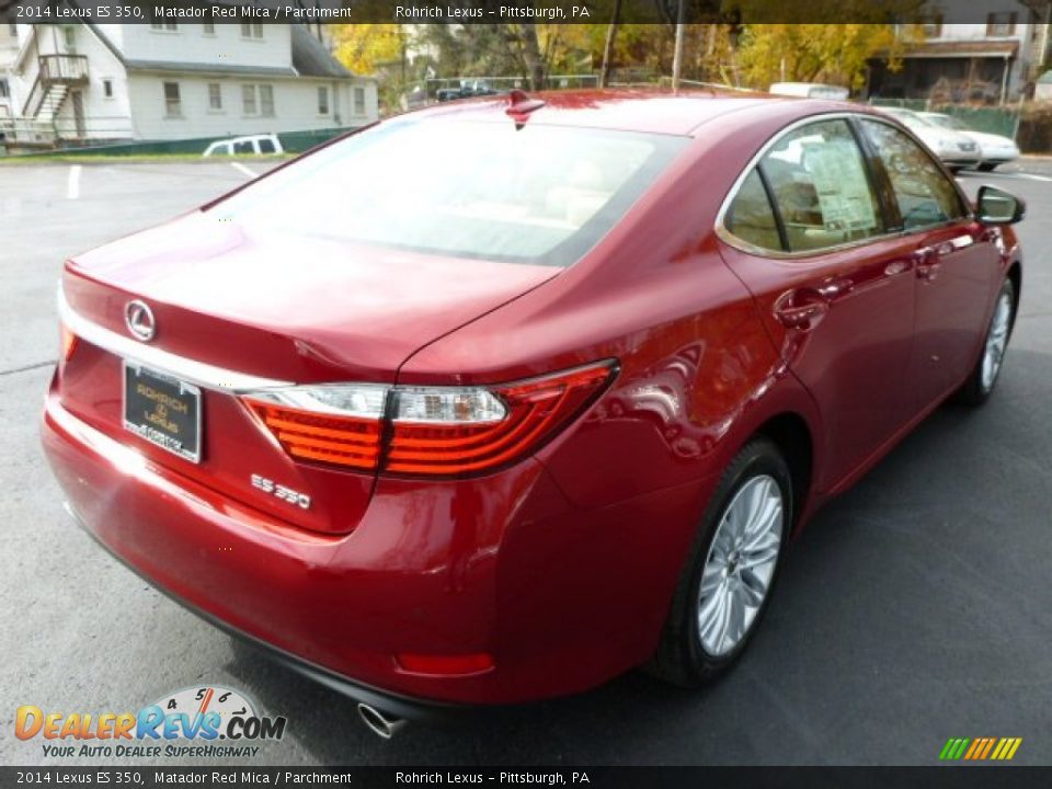 2014 Lexus ES 350 Matador Red Mica / Parchment Photo #4